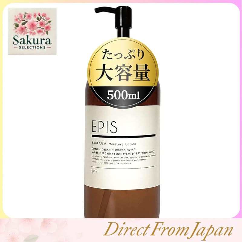 Loção Orgânica EPIS EPIS 500ml Grande Capacidade Sem Aditivos Hidratante com Aroma Natural de Cítricos Vitamina C Cuidado dos Poros Frasco para Pele Áspera e Sensível Loção Hidratante para Homens e Mulheres