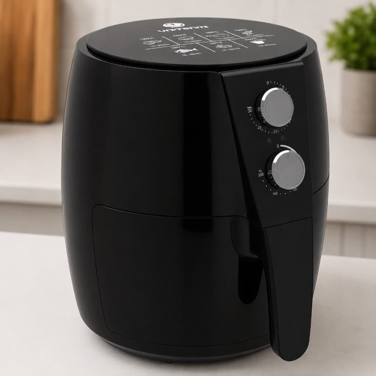 Fritadeira Air Fryer Sem Óleo 4,8L Preto - Unitermi 220V