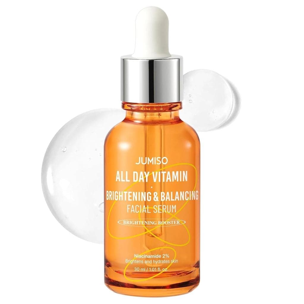 JUMISOAllDayVitaminSerum, Sérum Facial Iluminador e Equilibrante, Presente, Vitamina C, A, B, D, E, Sérum com Vitamina, 