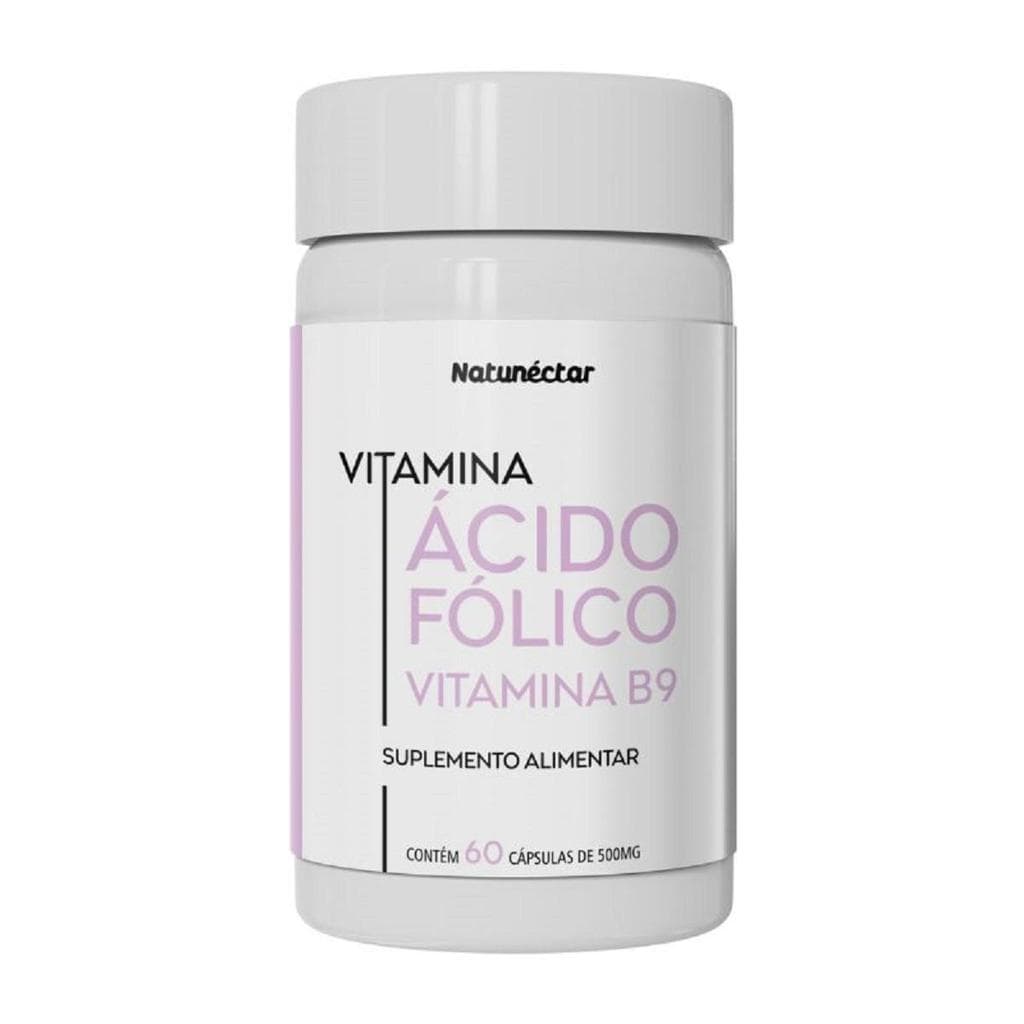 Vitamina Ácido Fólico Vitamina B9 Natunéctar 60 Cápsulas