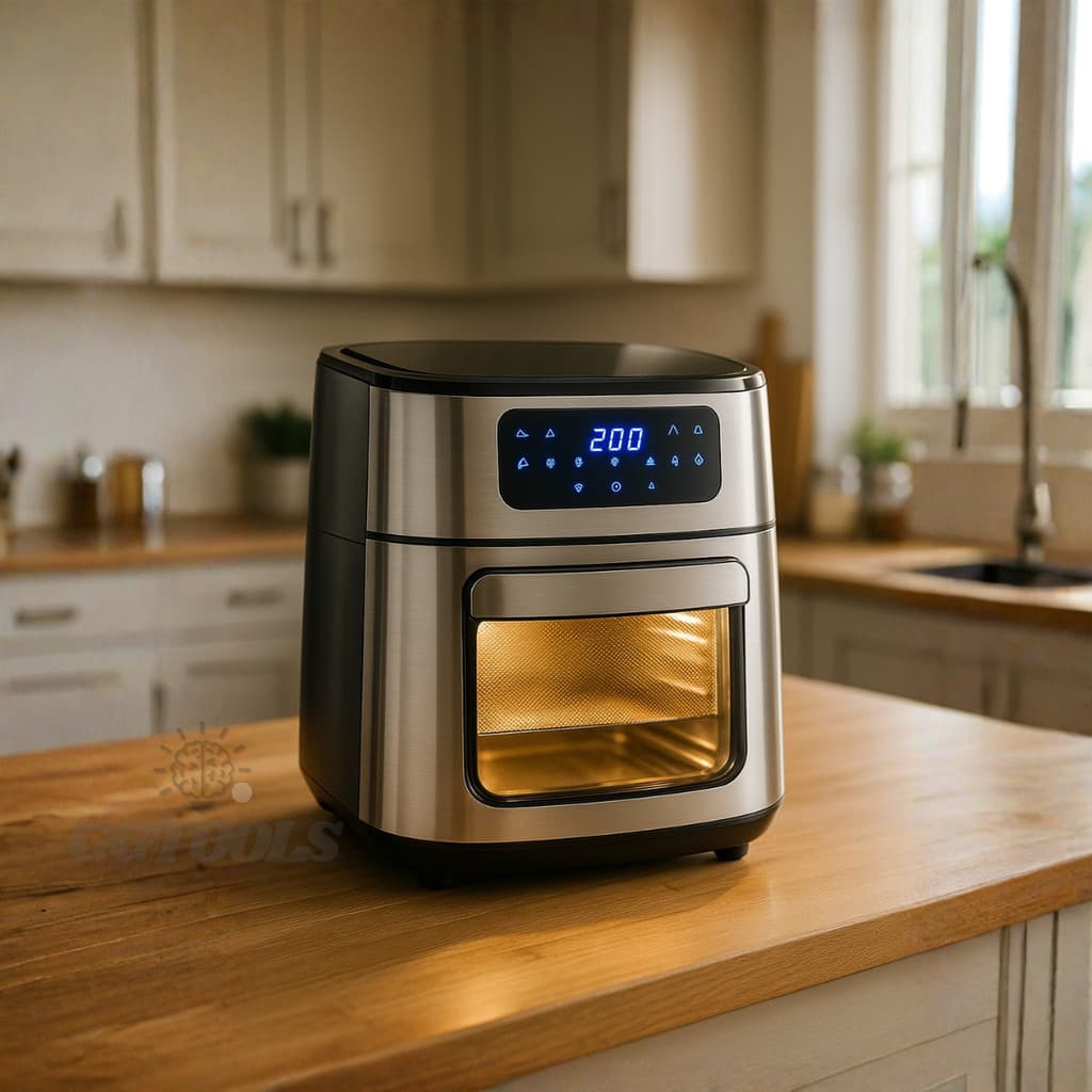 Fritadeira AirFryer Sem Óleo 12L Panela de Fritar a Vapor 127v 220v Eletrica Tipo Mondial 1700W