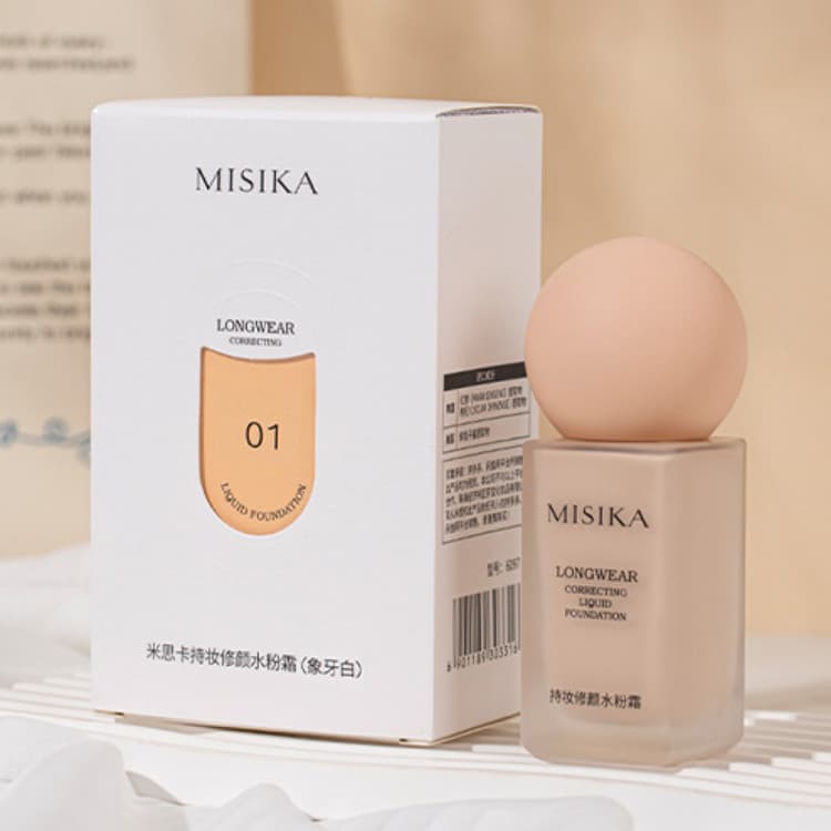 Miska Hold Maquiagem Reparação Toner Creme Base Líquida Fundação Luxo Hidratante Zero Maquiagem Sensação Leve Textura Hi