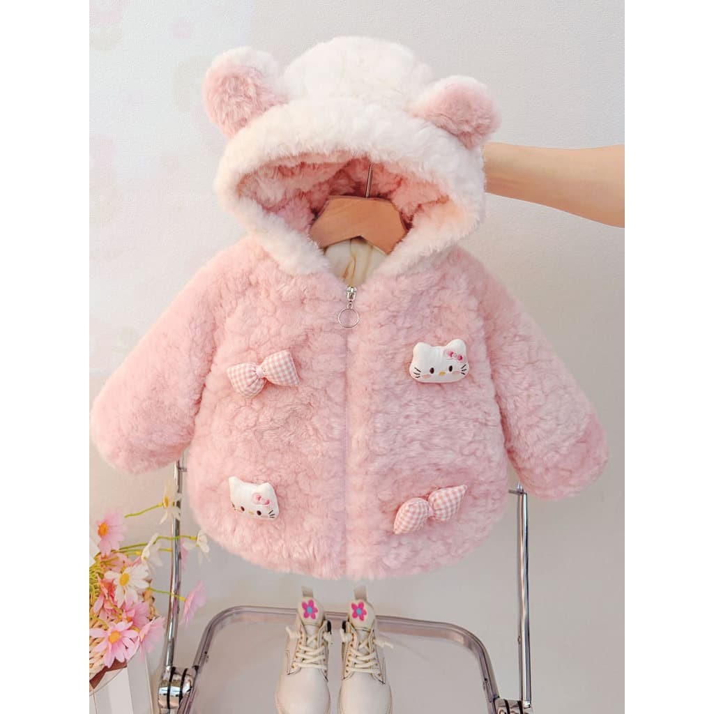 Bebê menina roupas de inverno 1-2 anos de idade roupas de bebê menina forro de lã engrossado roupas de algodão outono in