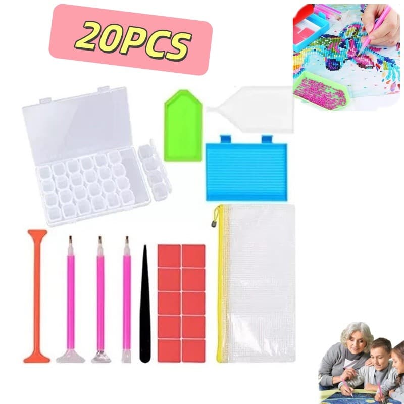20pcs De Crianças Ferramentas De Pintura Pintura Diy 5d Diamante  Alta qualidade