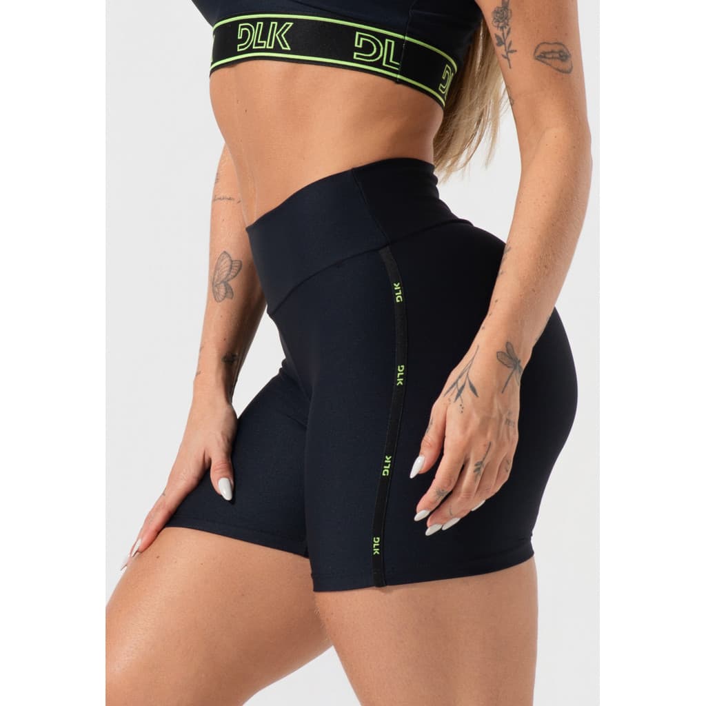 BERMUDA FITNESS FEMININA COM ELÁSTICO ESTREITO LATERAL ACTIVITY DLK