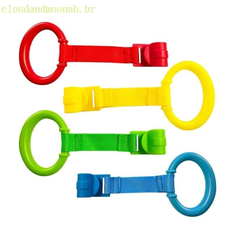 CLO Cercadinho Puxar Anel 4 Pçs Conjunto Bebê Levantar Walker Ferramenta Berço Ganchos Para Bebês Meninas Meninos Crianç
