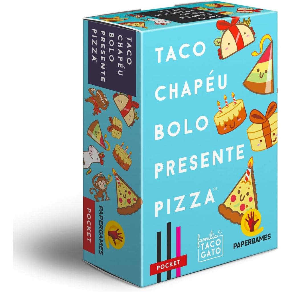 Taco Chapéu Bolo Presente Pizza Família Taco Gato PaperGames PPG-J060