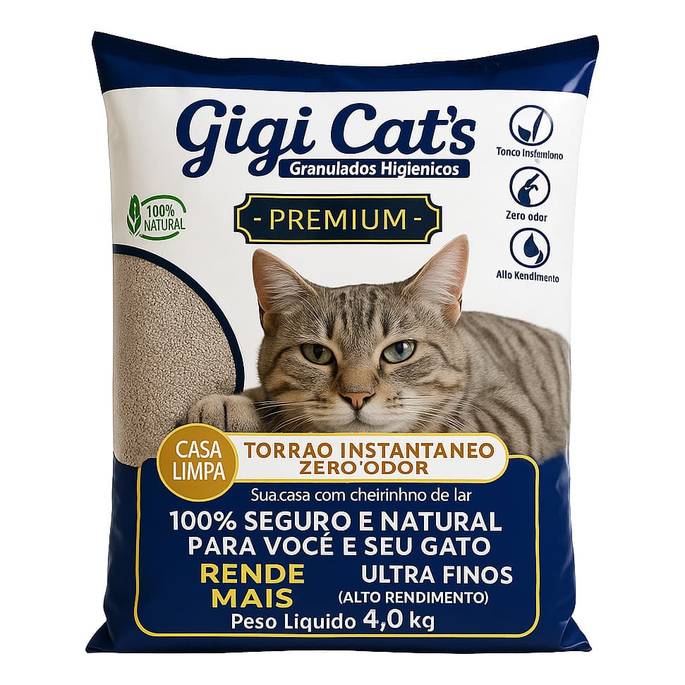 Areia Sanitaria Gigi Cats 4kg - 1un