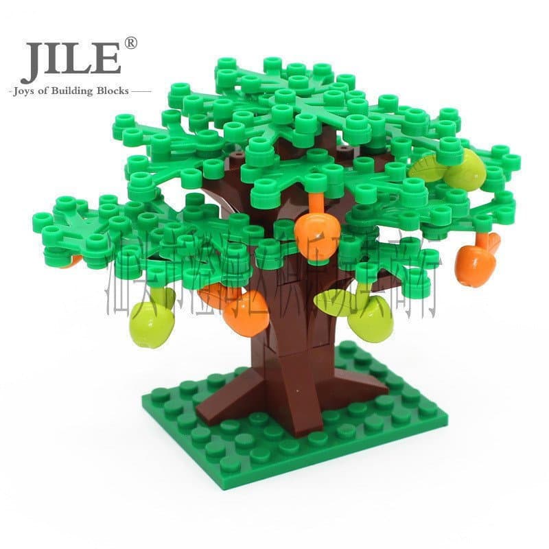 Peças de Lego Plantas, Folhas, Pequenas Árvores Conjunto de Blocos de Montar Brinquedos