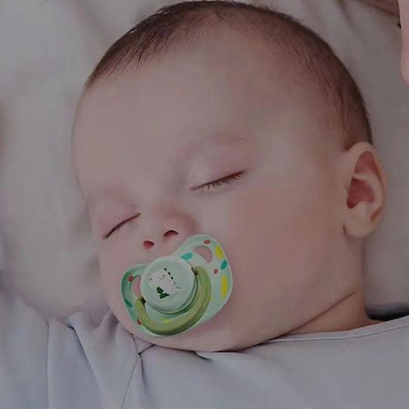 Chupeta de Silicone para Bebê com Desenho Animado, Anti-Cólicas e para Dormir, com Tampa Protetora, para Bebês de 0 a 36