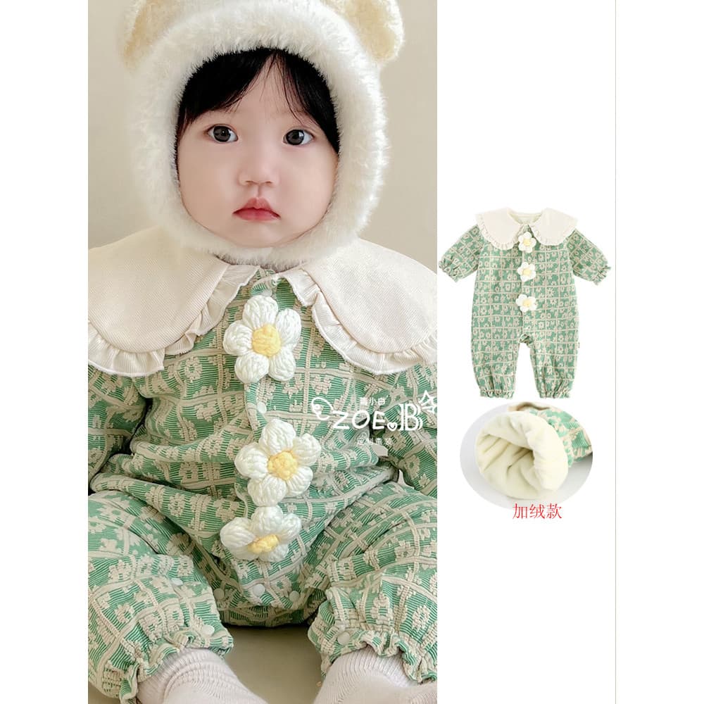 Bebê roupas de bebê roupas de inverno forro de lã macacão bebê menina Super bonito cem dias princesa macacão inverno que