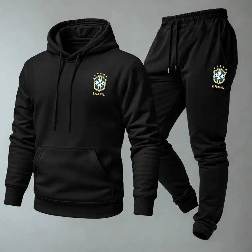 Conjunto moletom canguru e calça moletom unissex copa brasil 2026