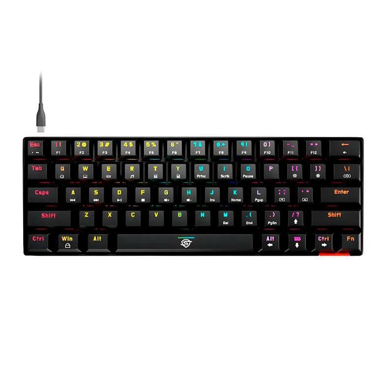 Teclado Mecanico Solid Gear Diamond 60, Rainbow, Switch Outemu Vermelho, Preto, T-200