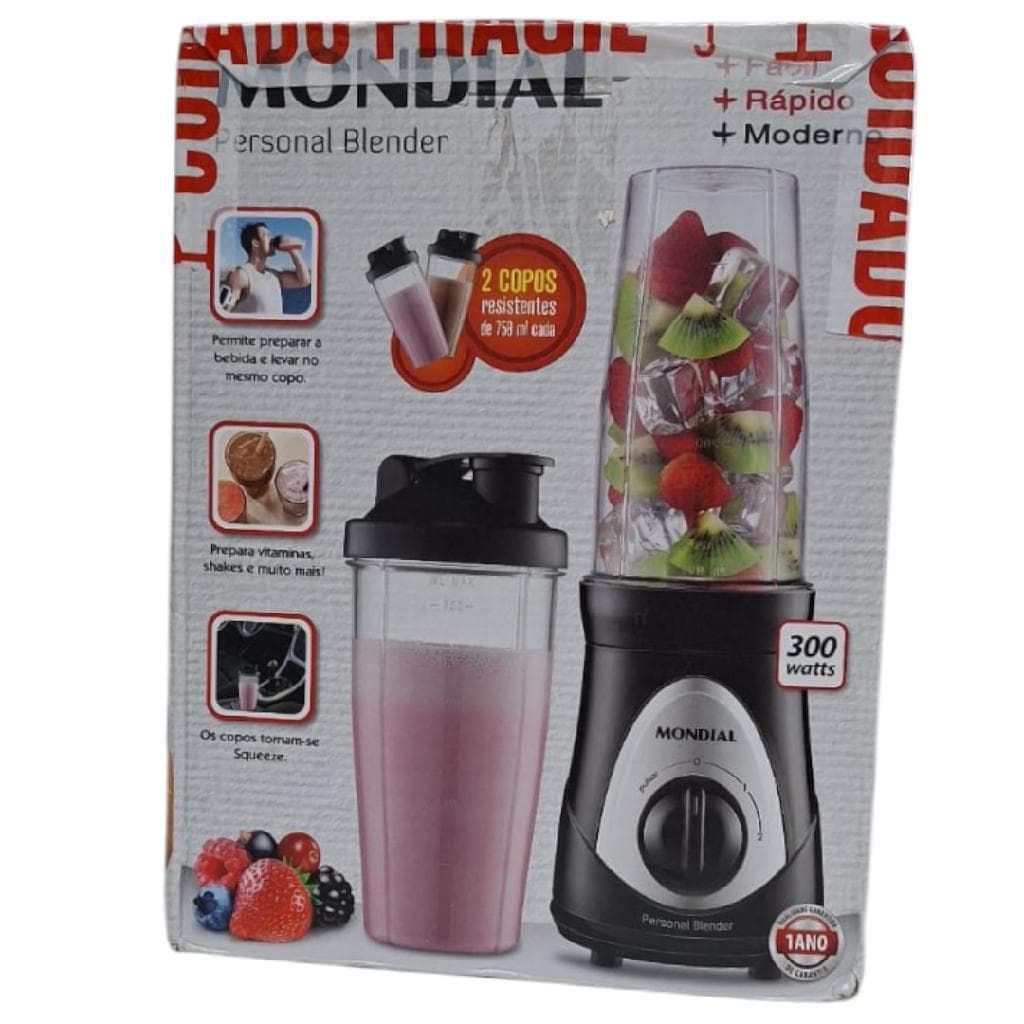 Produto de Vitrine: Liquidificador Portátil Mondial Personal Blender DG-01 220V Potente