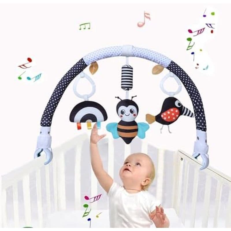 Pau1Hami1ton Brinquedos De Arco Para Carrinho De Bebê , Assento De Carro , Barra De Brinquedo Berço Ajustáveis Pendurar 