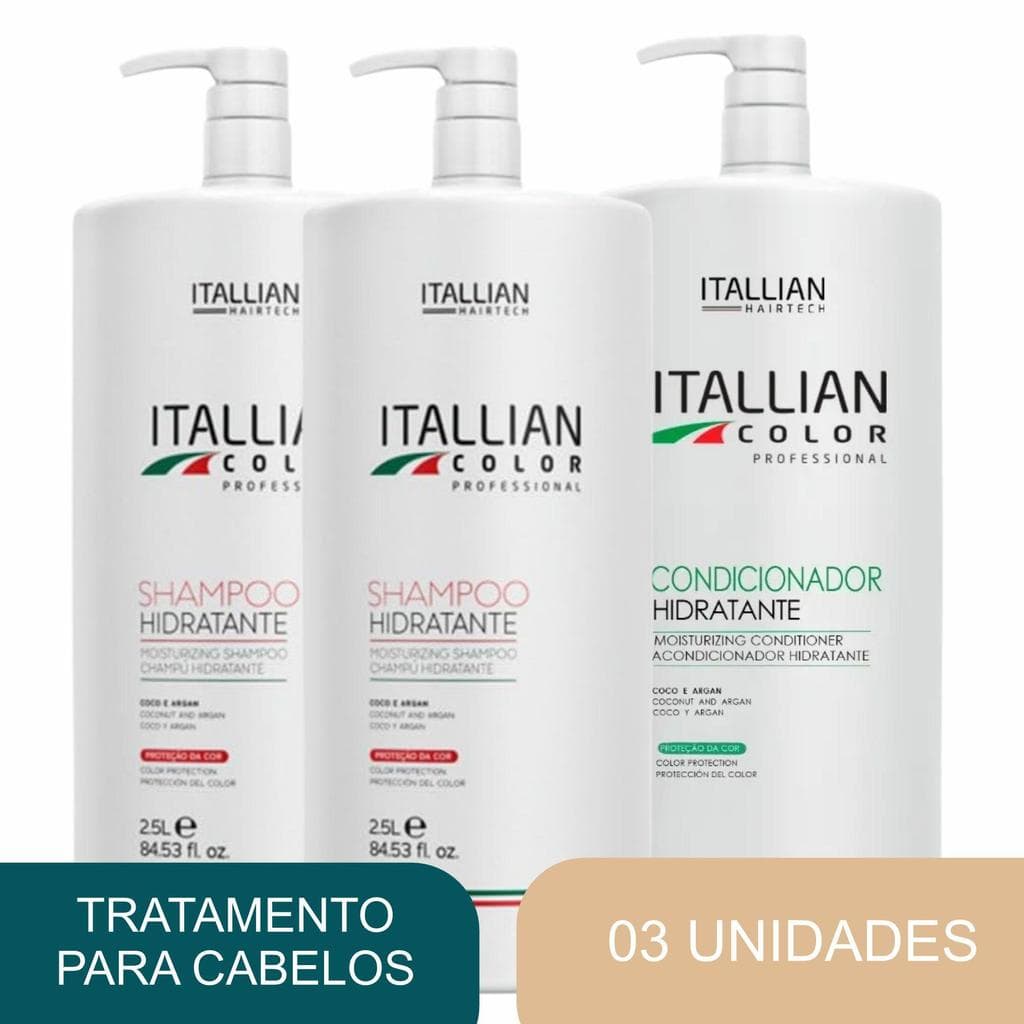 Kit 2 Un Shampoo Hidratante 2,5L + 1 Unidades Condicionador Hidratante 2,5L
