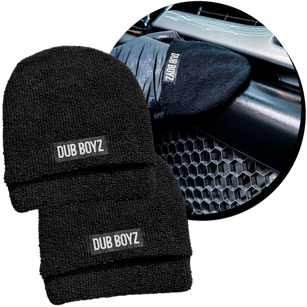 Aplicador Microfibra Kit 2 Unidades Dub Jack Dub Boyz Macias Auto Detail Cera Polimento Carro
