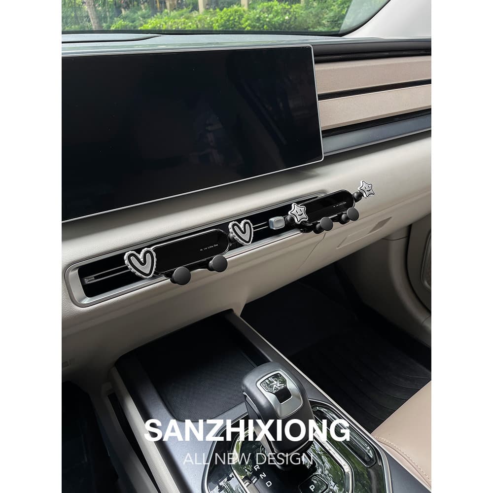 Suporte do telefone móvel do carro saída de ar navegação dedicado bonito carro fixo suporte do carro quadro feminino sup