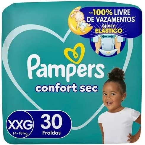 FRALDAS PAMPERS CONFORTSEC XXG/30