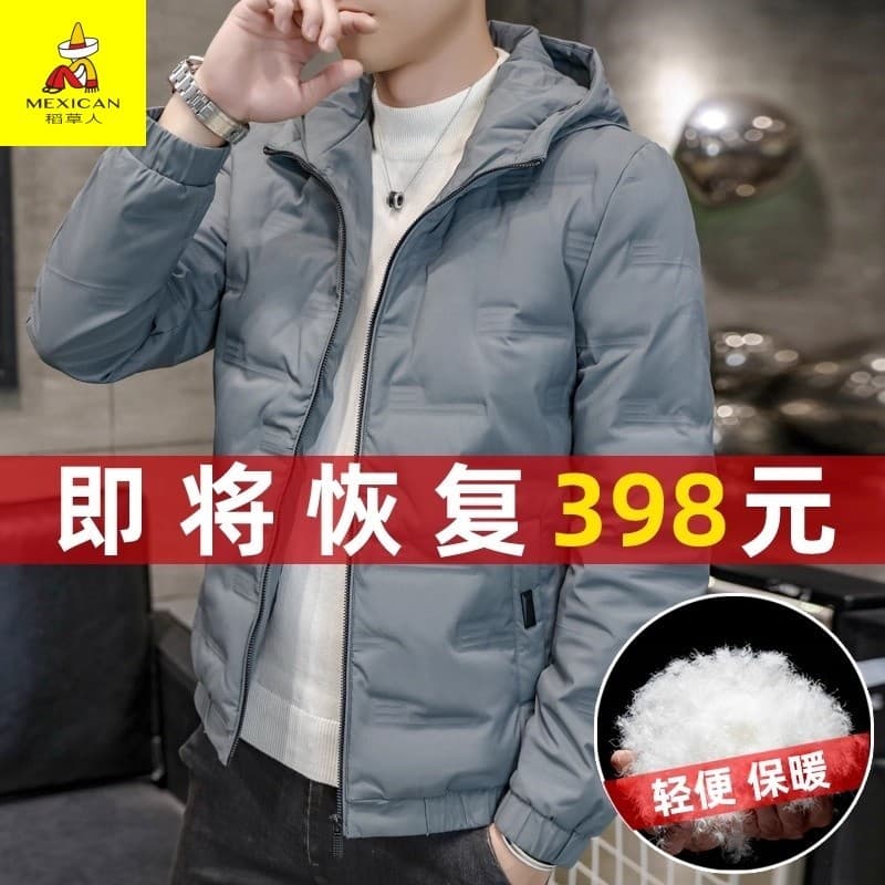 Jaqueta masculina genuína espantalho jaqueta acolchoada de algodão inverno novo estilo High-end Street Wear jaqueta acol