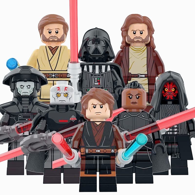 KT1059 Guerra Espacial Darth Maul Obi Wan Anakin Série De Filmes Blocos De Construção Brinquedos Educativos Para Criança