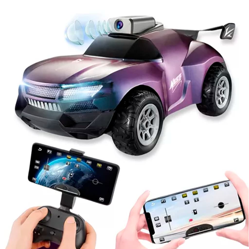 Carrinho Controle Remoto Com Câmera Wifi Carrinho Recarregavel Controla Pelo Celular