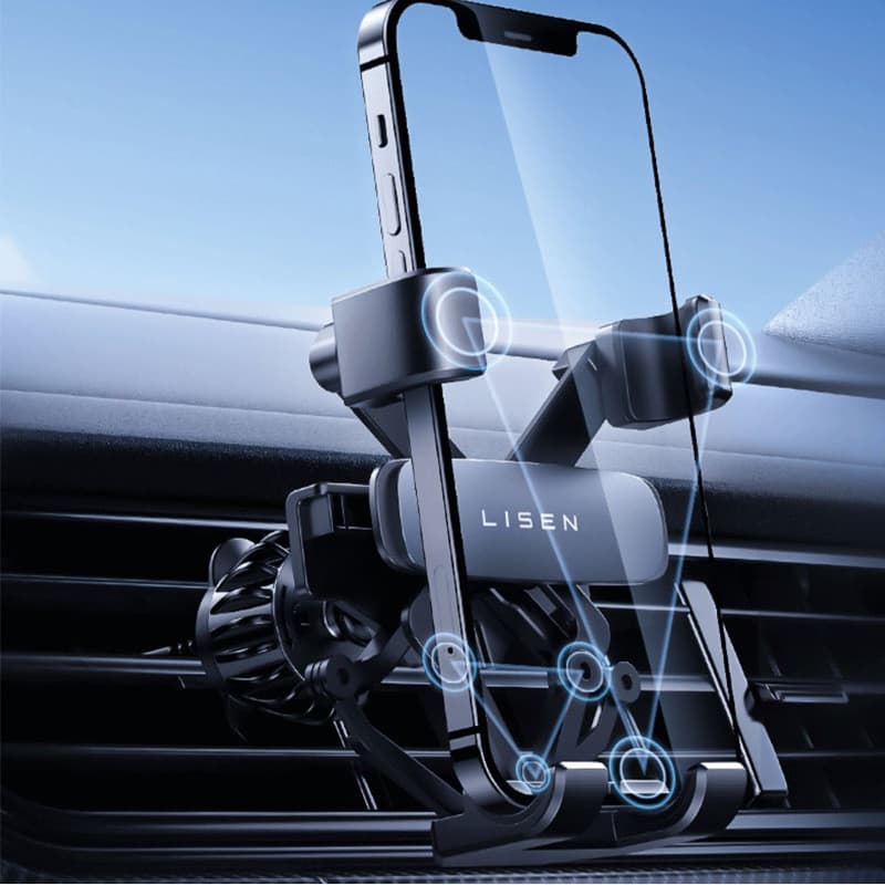 Suporte do telefone do carro navegação do carro Anti-vibração suporte de gravidade quadro painel de saída de ar Universa