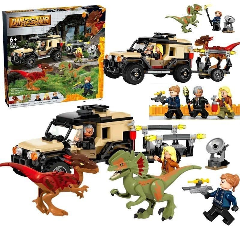 GDVK Novo produto brinquedo para meninos, mundo dos dinossauros, blocos de montar compatíveis com Lego 76951, dragão tra