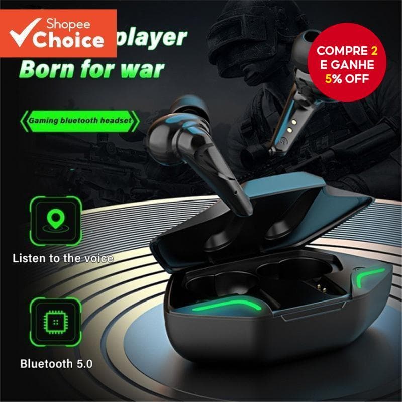 G11 Fones De Ouvido Para Jogos TWS Fone Bluetooth 0 Atraso Com Microfone Baixa Latência Cancelamento Ruído Música Sem Fi