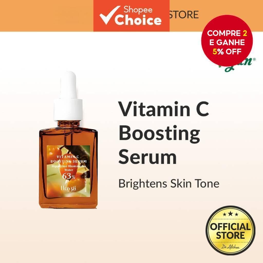 Sérum Potencializador de Vitamina C para Manchas Escuras, Melasma, Remoção de Rugas, Clareamento e Antienvelhecimento