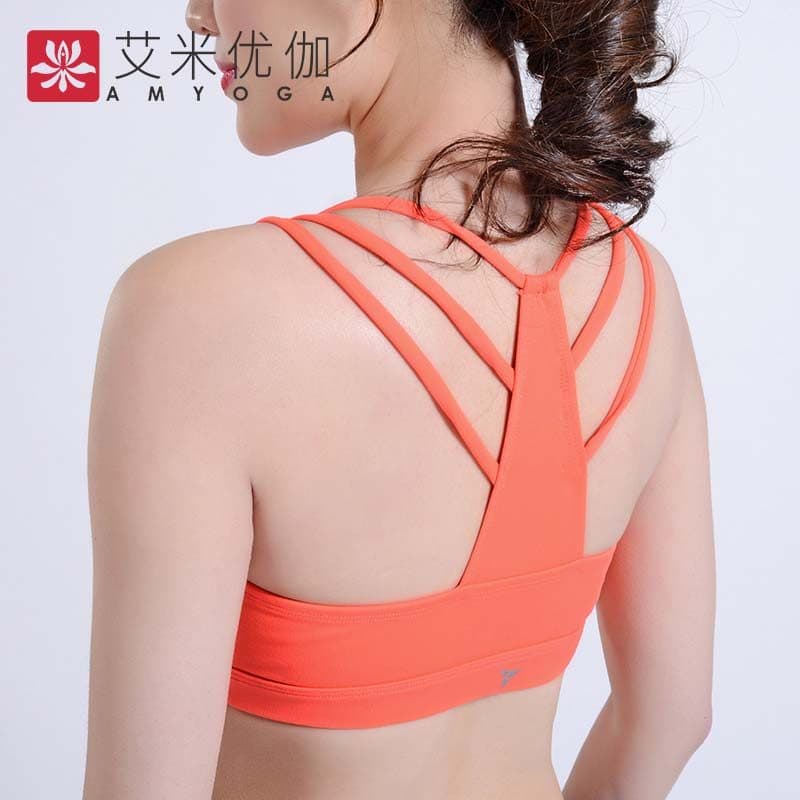 Roupas de Yoga femininas à prova de choque sutiã sem fio correndo Fitness reunião colete superior moldar roupa interior 