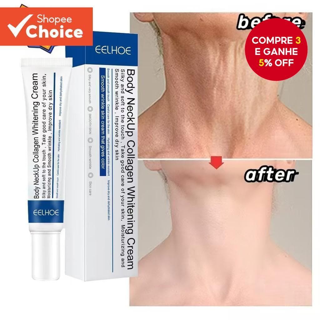 EELHOE Pescoço Anti-Rugas Creme Remoção De Envelhecimento F irm Clareamento Iluminar Hidratante Cuidados