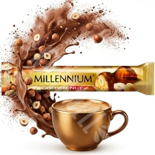 Chocolate Millennium Golden Nut 40g - Importado Ucrânia