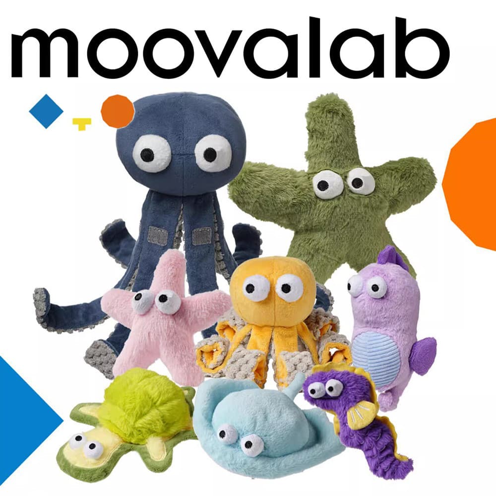 MoovaLab brinquedo para cachorro, resistente à mordida de voz, Molar, pelúcia, filhote de cachorro, animal de estimação,