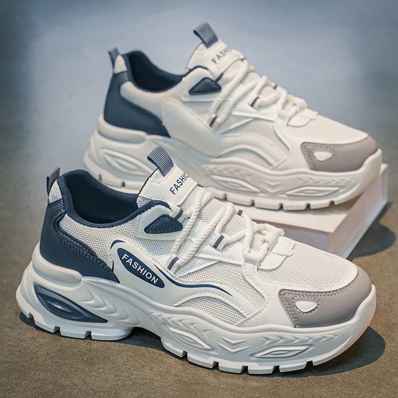 Sapatos papai leves e confortáveis de sola grossa 2026 novo estilo moda calçados esportivos casuais
