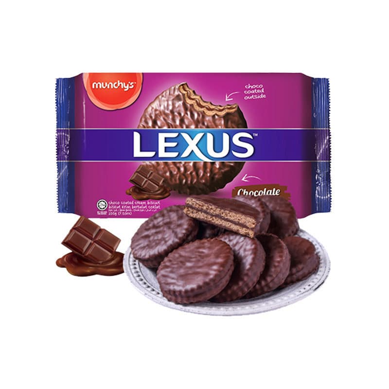 Munchy's Munchy's New Lux Malaysia Importado Sabor Chocolate Revestimento Sanduíche Biscoitos Lanche Comida 6.18