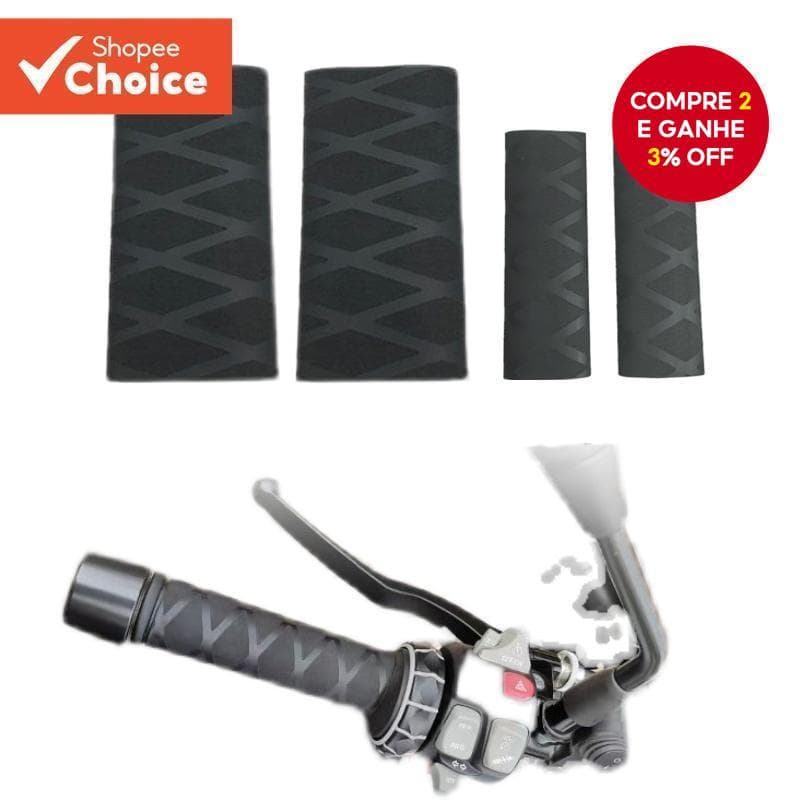 Punhos De Borracha Antiderrapantes Universais Termorretráteis Para Motocicletas-Capas De Guiador Personalizáveis