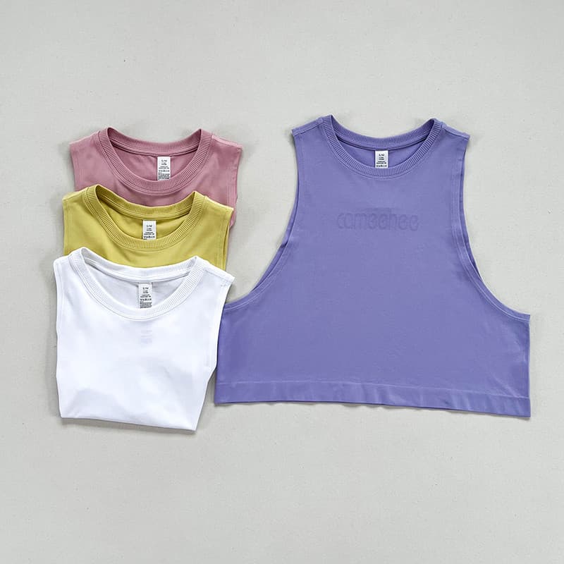 Roupas de Yoga femininas verão topos correndo de secagem rápida respirável sem mangas roupas de fitness feminino colete 