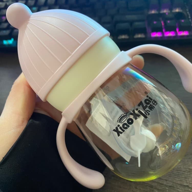 Xiaoxizai novo estilo ppsu resistente a choques calibre largo 5cm mamadeira recém-nascido pequena mamadeira bebê resiste