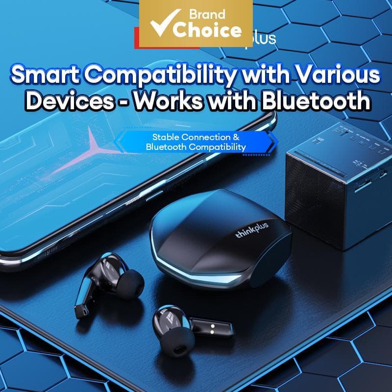 Fones de Ouvido Gamer Lenovo GM2 PRO Sem Fio Bluetooth 5.4, Ultra-Baixo Latência, Esportivos, HiFi Estéreo, Luz LED, com