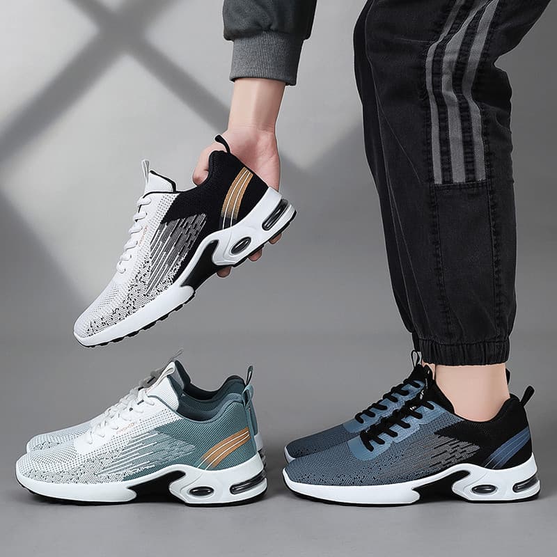 Sapatos masculinos outono novo estilo sapatos masculinos tênis malha respirável sapatos esportivos moda Casual tênis de 