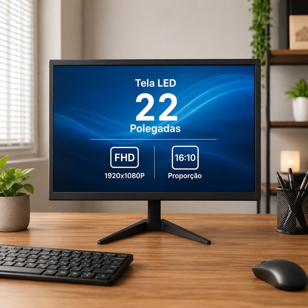 Monitor Gamer LED 22 Pol Full HD 5ms HDMI VGA USB Tela para PC Console Notebook SIGMA-M2210A
