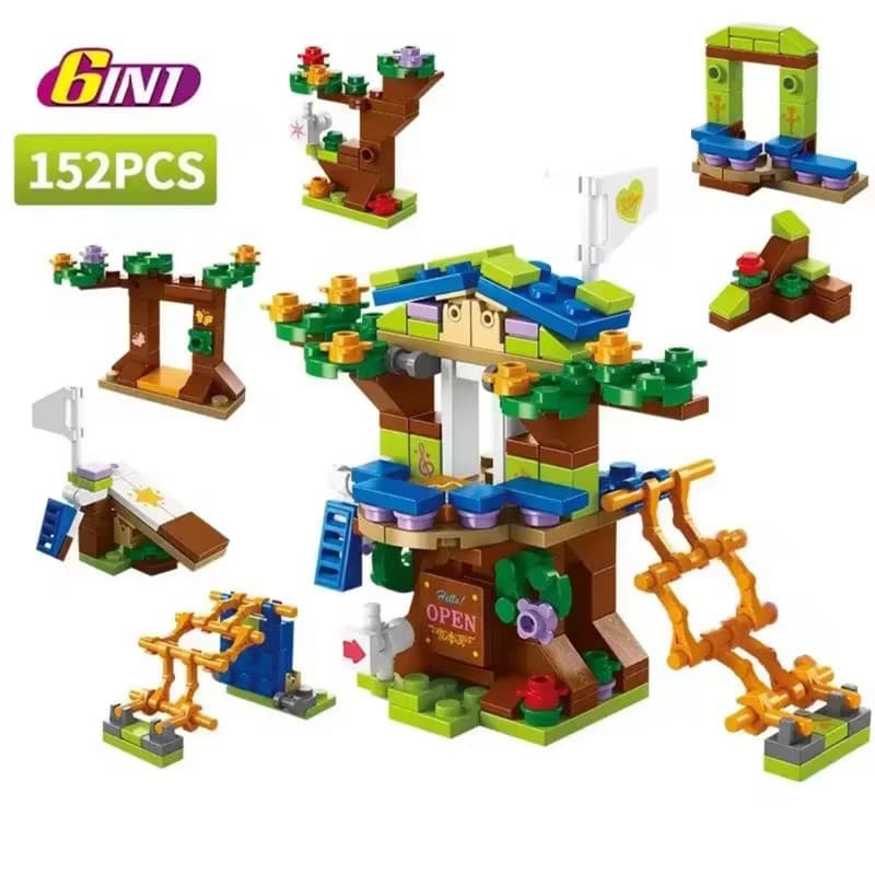 Blocos de montar brinquedo educativo kit de montar infantil brinquedo de encaixe monta e desmonta criativo 6 em 1 lego