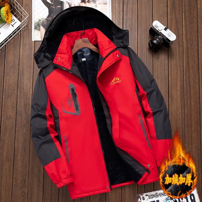 Macacão jaquetas masculinas na moda forro de lã engrossado jaqueta de inverno jaqueta acolchoada masculina à prova de ve