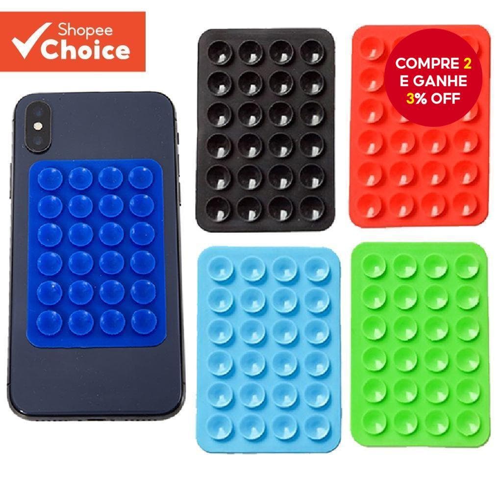 Ventosas De silicone De 1 Unidade , Minimalista Preto , Capa De Telefone Antiderrapante , Suporte Portátil E Móvel