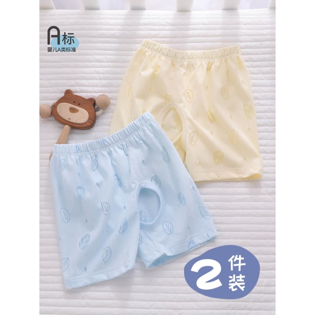 Calças abertas bebê menino bebê criança Shorts vazamento bunda verão bebê estilo fino parar fraldas não molhadas virilha