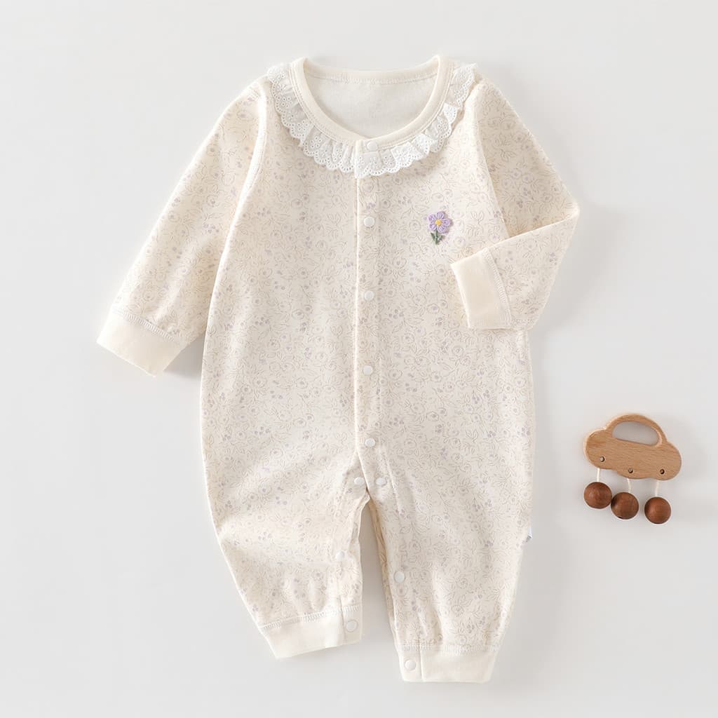Roupas de bebê roupas de outono algodão puro bebê recém-nascido menina macacão princesa cem dias passeio macacão outono 