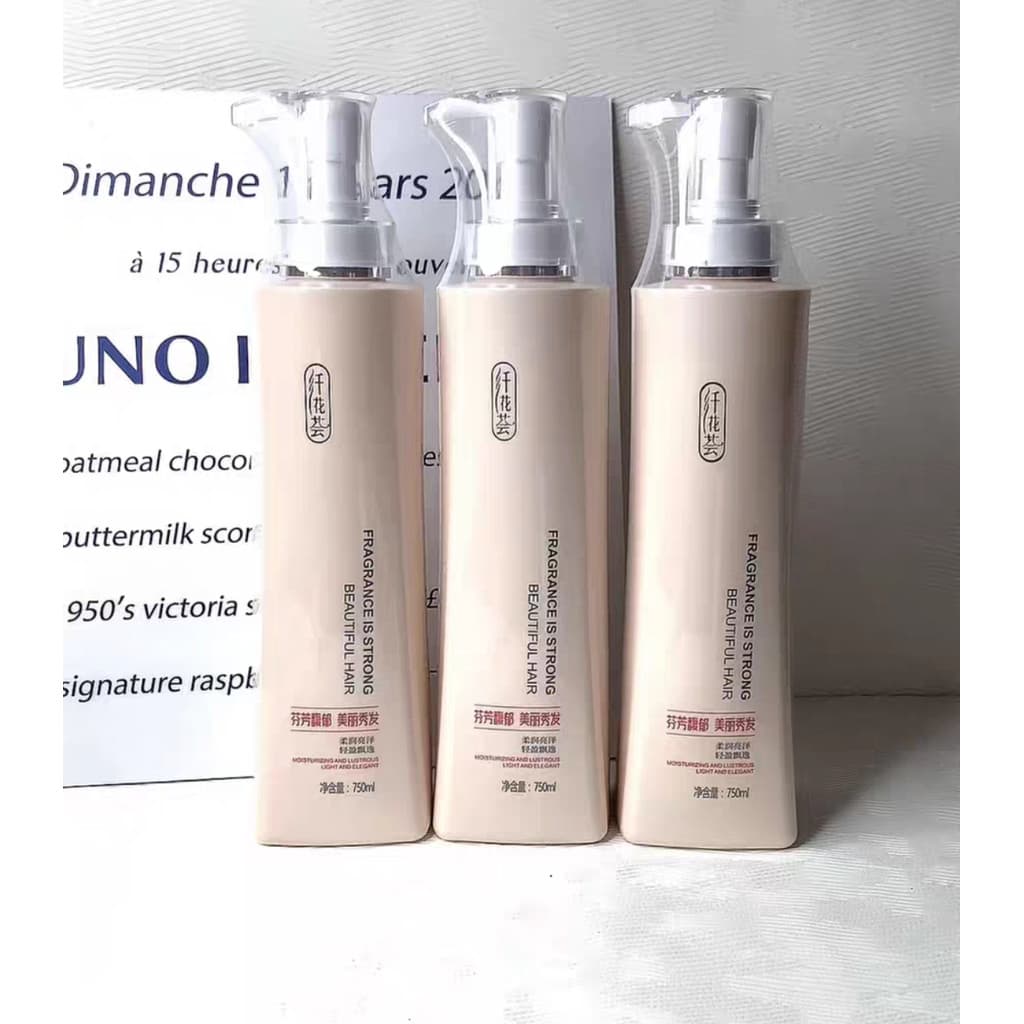 Floral bonito hidratante Shampoo condicionador Anti-caspa creme hidratante melhora o Frizz limpa a fragrância do control