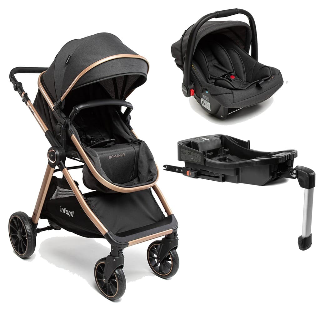 Carrinho De Bebê Romanzo Com Base Isofix - Infanti