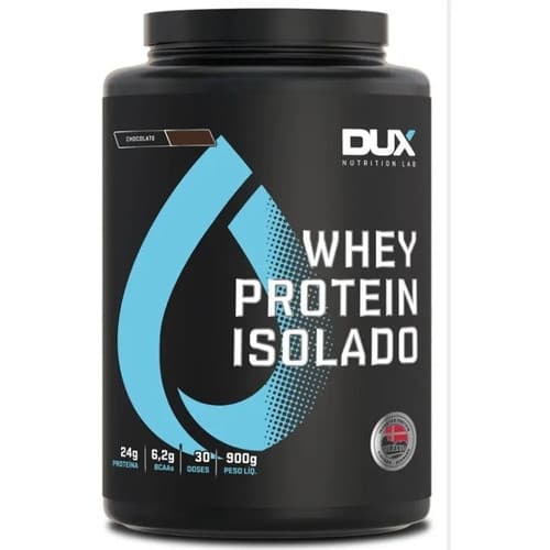 Whey Protein Isolado Pote (900g) Dux Nutrition Chocolate